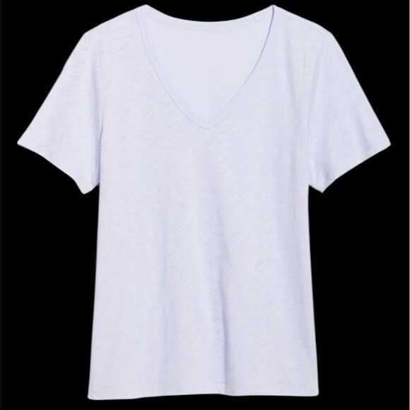 Old Navy Everywear V Neck Slub Knit Tee Shirt in Stained Glass! - Picture 4 of 12